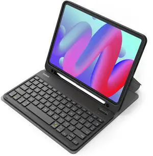 Inateck iPad 10th/11th Generation Keyboard Case, Compatible A16 2025 11", Air 11" M3/M2 (2025/2024), Air 5/4, Pro 11 4/3/2/1, Magnetic Detachable Keyboard with Pencil Holder, KB04002 (Black)