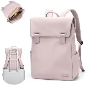 GOLF QUALITY Women Laptop Backpack Computer Backpacks Carry On Waterproof backpack Fits 14Inch Notebook Travel Commute College (Dusty Pink)