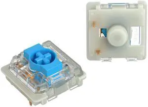 GATERON KS-33 RGB Low Profile 2.0 Switches 3 Pin Factory Pre-lubed for MX Mechanical Keyboard (Blue, 110PCS)