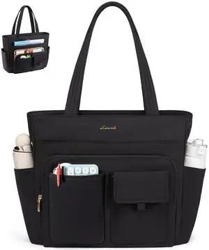 LOVEVOOK Tote Bag For Women,Laptop Work Totes Bags For Women With Multiple Pockets,Teacher Nurse Work Travel Tote Bag