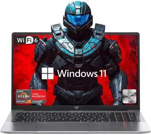 KAIGERR 2025 Gaming Laptop, 15.6inch Laptop Computer with AMD Ryzen 7 5700U(8C/16T, Up to 4.3GHz), 16GB RAM 512GB NVMe SSD Windows 11 Laptop, Radeon RX Vega 8 Graphics,WiFi 6