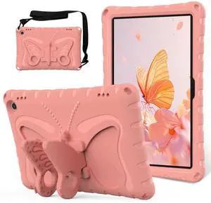 YGTRLKP for Kindle Fire Max 11" (2023) Butterfly Wings Kickstand Kids Girl Tablet Case EVA Material Light Weight Shockproof Rugged Heavy Duty Kids Tablet Case for Kindle Fire Max 11" (2023) (Pink)