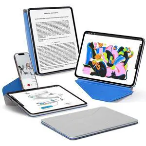 MOFT Dynamic Folio Case for iPad Pro 12.9 -inch (6th/5th/4th Generation, 2022/2021/2020), Silm Magnetic Stand Case with 20+ Viewing Angles, Auto Wake/Sleep, Ultra Thin, Cement x Sapphire