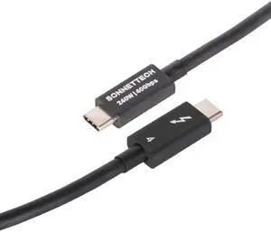 Sonnet Thunderbolt 4 Cable 2.6ft / 0.8m - Intel Certified, 40Gbps, 240W Charging, 8K Video, Compatible with Thunderbolt 3, Thunderbolt 4, USB4 and USB-C Devices