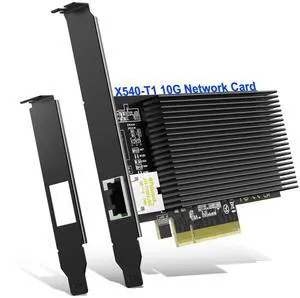 10Gb Base-T PCI-e Network Card, Intel X540-T1 Controller, NICGIGA 10Gbps Ethernet Adapter with 10Gbe RJ45 Port  10G NIC Card, Support Windows/Windows Server/Linux/Vmware/ESX