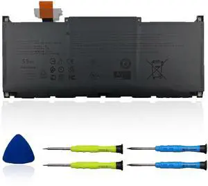 OUWEE MN79H Laptop Battery Compatible with Dell XPS 9320 XPS 13 Plus 9320 XPS 13 9340 9345 Series XPS9320-7523BLK-PUS XPS9320-7585SLV-PUS J7H5M 0J7H5M NXRKW 0NXRKW 55Wh 4524mAh 11.55V