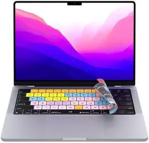 Editors Keys Keyboard Cover Compatible with Pro Tools Keyboard. Cover Overlay for 14" & 16" MacBook Pro 2021+ M1-M3 Chips - Genuine Editors Keys