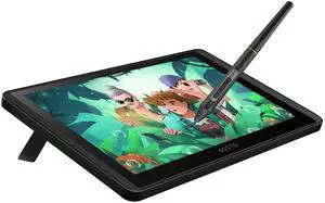 SHUAIGUO 12HD-A H-IPS LCD Graphics Drawing Tablet Monitor 11.6 Inch Size 1366x768 Display 8192 Pressure Level Passive Technology with Tilt Function Support Windows MacOS USB-Powered Low Consumption