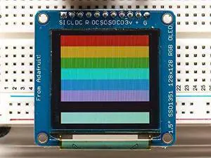 Adafruit OLED Breakout Board - 16-bit Color 1.5" w/microSD Holder [ADA1431]