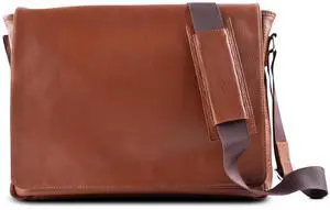 15 Inch Laptop Messenger Bag for Men Premium Full-Grain Brown Leather Slim Design Spacious Laptop Sleeve Carry College Essentials Crossbody Bags for Women Shoulder Bag for Work & Travel