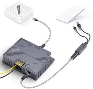 Starlink Mini PoE Injector 150W & Isolated PoE Splitter Kit 100W, 3-in-1 GigE Passive PoE Adapter, 48V Output, Surge & ESD Protection, Long Distance up to 100M, Work for Starlink Mini Dishy