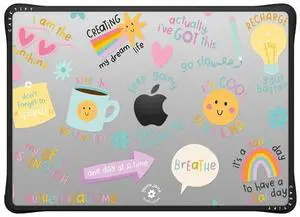 CASETiFY Impact MacBook Pro 14" (M1-M5) Case [Cushioned Impact Corners/Scratch-Resistant/Anti-Slip Grip] - Keep Growing - Clear Black