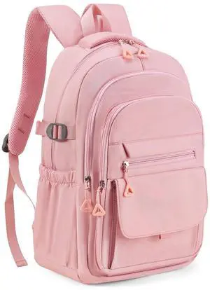 GAEKEAO Commuter Laptop Backpack 15.6" Laptop Sleeve, Large Main Compartment for Everyday Carry, One Size - Pink
