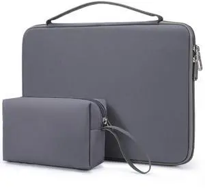 HYZUO 15-16 Inch Hard Shell Laptop Sleeve Case for MacBook Pro 16 M4/M3/M2/M1 2025-2019, MacBook Air 15 M3/M2/M1 2025-2023, 15" Surface Laptop, Razer Blade 15, Space Gray