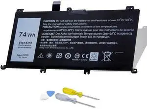 357F9 Battery for Dell Inspiron 15 7000 7559 7567 7566 7759 7557 5577 INS15PD-1548B/1548R ,74Wh 11.1V (Compatible 11.4V),Replacement Laptop Battery, P57F P57F003 P65F P65F001 0GFJ6 71JF4 0GFJ6 071JF4