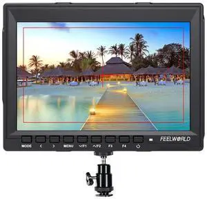 FEELWORLD FW759 Camera Monitor 7 HD 1280x800 Field Video LCD IPS Screen 1200:1 High Contrast Ratio for Steady Cam, DSLR Rig, Camcorder Kit, Handheld Stabilizer