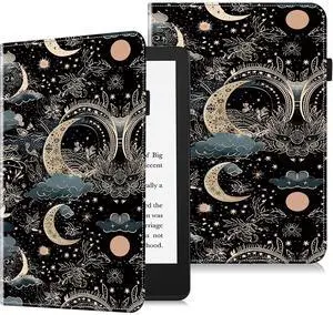 VODEFOX Case for 7" Kindle Paperwhite 12th Generation 2025/2024 & Kindle Colorsoft Signature Edition 2024,PU Leather Cover for Kindle Paperwhite Signature 2024 7 Inch - Moon