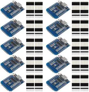 Type-C ESP8266 ESP-12 ESP-12F NodeMcu Mini D1 Module WeMos Lua 4M Bytes WLAN WiFi Internet Development Board Base on ESP8266 ESP-12F for Arduino,Compatible with WeMos D1 Mini (10pcs Type-C)