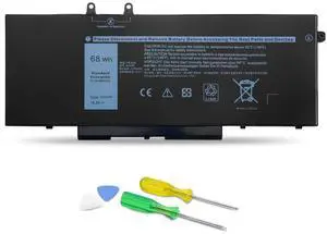 3HWPP Battery Replacement for Dell Latitude 5501 5411 5401 5410 5510 5511, 17 7500 7506 2-in-1 Black, Precision 3551 3541 Inspiron 7706 2-in-1, 10X1J N2NLL 1VY7F 451-BCMN