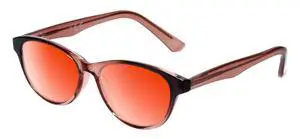 Medspex Corinne McCormack Polly Color Therapy Reading Glasses +2.75 Pink Black Fade/Orange Womens Fluorescent Light Sensitivity Chromotherapy Chakra Healing