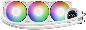 GAMDIAS Aura GL360 Digital WH AIO PC CPU Liquid Cooler