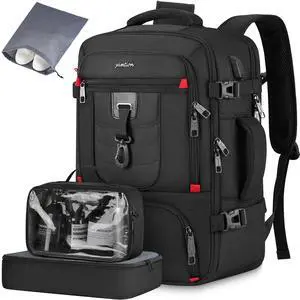 YAMTION Carry On Backpack for Men,Travel Backpack with 3 Packing Cubes for Women,Laptop Backpack Airline Approved Weekender Bag Mochila Viaje para Hombres