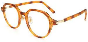 Dollger Blue Light Blocking Glasses for Women - Retro Oval Frame Computer Glasses, Trendy Comfortable, HD Clear Vision