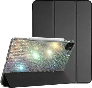 Teazgopx Bling Rhinestone Case Compatible with iPad Pro 11 Inch M5 2025/ M4 2024 (Models:A3357,A3358,A3359,A2836/A2837/A3006)-High Quality Diamond,Glitter Sparkle Fashion Luxury Shiny Hard Shell