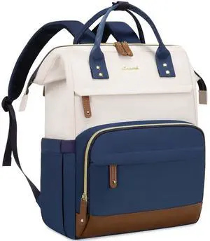 LOVEVOOK Laptop Backpack for Women, 15.6 Inch Work Business Backpacks Purse With Large Capacity, Waterproof Nurse Bag College Bookbag for School, Waterproof Casual Daypack for Travel