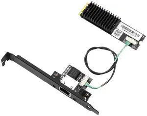 10 Gigabit Ethernet Card, M.2 B+M Key to RJ45 Network Adapter, AQC113 Chip 10G/5G/2.5G/1G/100M Multi-Gig NIC for Desktop PC