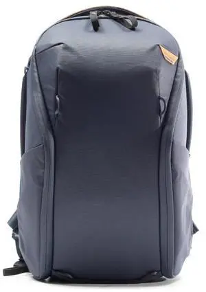 Peak Design Everyday Backpack Zip 15L, Midnight, 270-Degree Zip, Dual Side Pockets, FlexFold Dividers, Fits 15" Laptop, For Camera Carry, Daily Commutes or Travel, Versatile Backpack for Men and Women