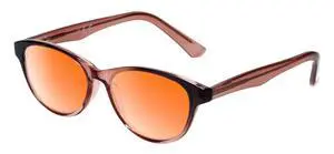 Medspex Corinne McCormack Polly Color Therapy Reading Glasses +1.00 Pink Black Fade/FL-41 Rose Womens Fluorescent Light Sensitivity Chromotherapy Chakra Healing