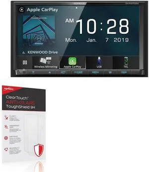 BoxWave Screen Protector Compatible with Kenwood DMX9706S - ClearTouch Anti-Glare ToughShield 9H (2-Pack), Anti-Glare 9H Tough Flexible Film Screen Protector