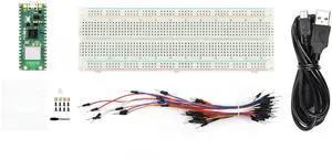 Waveshare Starter Kit, Compatible with Raspberry Pi Pico 2 W Microcontroller Board, Based On Official RP2350 Chip, Dual-Core & Dual-Architecture Design, 4 Items Waveshare Starter Kit, Compatible with Raspberry Pi Pico 2 W Microcontroller Board, Based On Official RP2350 Chip, Dual-Core & Dual-Architecture Design, 4 Items