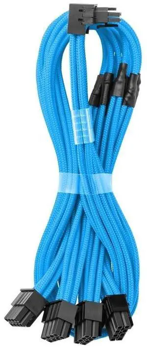 CableMod C-Series Pro ModMesh Sleeved 12V-2x6 12VHPWR 90 StealthSense PCIe Cable for Corsair - Variant B (Light Blue, 16-pin to Quad 8-pin, 60cm) CableMod C-Series Pro ModMesh Sleeved 12V-2x6 12VHPWR 90 StealthSense PCIe Cable for Corsair - Variant B (Light Blue, 16-pin to Quad 8-pin, 60cm)