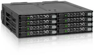 ICY DOCK 8 x 2.5 SAS/SATA HDD/SSD Moblie Rack Enclosure for 5.25" Bay (2 x Mini-SAS HD) ^^ ToughArmor MB998IP-B ICY DOCK 8 x 2.5 SAS/SATA HDD/SSD Moblie Rack Enclosure for 5.25" Bay (2 x Mini-SAS HD) ^^ ToughArmor MB998IP-B