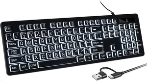 BERGUF Backlit Keyboard for Mac Full Size Wired USB Keyboard with Numeric Keypad, White Illuminated Keys, Compatible with MacBook Pro/Air, iMac, Mac mini/Pro Space Gray BERGUF Backlit Keyboard for Mac Full Size Wired USB Keyboard with Numeric Keypad, White Illuminated Keys, Compatible with MacBook Pro/Air, iMac, Mac mini/Pro Space Gray