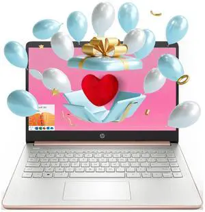 HP Essential Laptop, 14" HD Display, Intel Celeron N4120, 4GB RAM, 64GB eMMC, Webcam, HDMI, Wi-Fi, RJ-45, 1 Year Office 365, Windows 11 Home, Rose Gold HP Essential Laptop, 14" HD Display, Intel Celeron N4120, 4GB RAM, 64GB eMMC, Webcam, HDMI, Wi-Fi, RJ-45, 1 Year Office 365, Windows 11 Home, Rose Gold