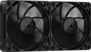 CORSAIR iCUE Link RX140 MAX 140mm PWM Thick Fans with iCUE Link System Hub High-Static Pressure Liquid Crystal Polymer Magnetic Dome Bearing Dual Pack Black CORSAIR iCUE Link RX140 MAX 140mm PWM Thick Fans with iCUE Link System Hub High-Static Pressure Liquid Crystal Polymer Magnetic Dome Bearing Dual Pack Black