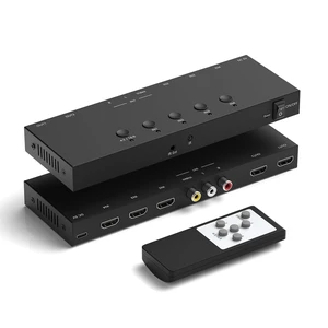 Dingsun 4In-4Out Converter, 3 Way HDMI 2.0+ RCA to 2 Way HDMI Converter for Fire StickROKU, N64, NGC, Wii, PS2/3/4/5, Xbox Series, Xbox ONE, Switch ect. Dingsun 4In-4Out Converter, 3 Way HDMI 2.0+ RCA to 2 Way HDMI Converter for Fire StickROKU, N64, NGC, Wii, PS2/3/4/5, Xbox Series, Xbox ONE, Switch ect.