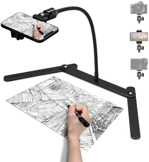 MAKKIWAI Phone Stand for Recording, Phone Tripod Adjustable and Solid, Overhead Phone Mount, Fixable Gooseneck Phone Holder for Video Recording, Online Teaching, Cookie Decorating, Live Streaming MAKKIWAI Phone Stand for Recording, Phone Tripod Adjustable and Solid, Overhead Phone Mount, Fixable Gooseneck Phone Holder for Video Recording, Online Teaching, Cookie Decorating, Live Streaming