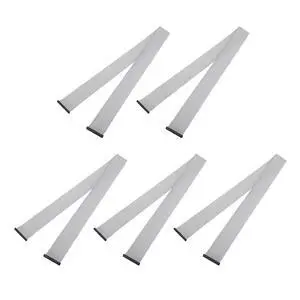 MECCANIXITY 5 Pcs IDC Connector Flat Ribbon Cable, 50 Pins 2mm Pitch 1m Length FC to FC Dual Female Connector Flat Ribbon Cable Wire for Industrial Electronics, Grey MECCANIXITY 5 Pcs IDC Connector Flat Ribbon Cable, 50 Pins 2mm Pitch 1m Length FC to FC Dual Female Connector Flat Ribbon Cable Wire for Industrial Electronics, Grey