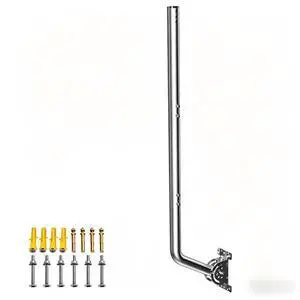 Universal Heavy Duty 430 Stainless Steel Antenna Mount & Mast J-Pole Bracket for Outdoor Antennas, Starlink, Weather Stations, WiFi Extenders, 1.38" Dia x 40" L Universal Heavy Duty 430 Stainless Steel Antenna Mount & Mast J-Pole Bracket for Outdoor Antennas, Starlink, Weather Stations, WiFi Extenders, 1.38" Dia x 40" L