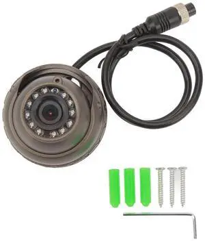 DC 12V Dome Camera for Vehicle Interior Features Video Audio Recording, Wide Angle View, IP67 and IR Night Vision, Ideal for Bus, RV and Van (720P) DC 12V Dome Camera for Vehicle Interior Features Video Audio Recording, Wide Angle View, IP67 and IR Night Vision, Ideal for Bus, RV and Van (720P)