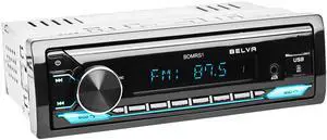 Belva BDMRS1 Single DIN Bluetooth Car Stereo Receiver with Front/Rear Belva BDMRS1 Single DIN Bluetooth Car Stereo Receiver with Front/Rear