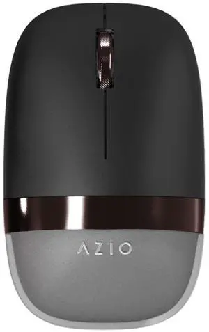 Azio IZO Wireless Optical Mouse - Bluetooth 3.0 & 5.0/2.4G RF-USB, Ambidextrous Design, PixArt PAW3212 Sensor, 1000/1600/2400 DPI, Rechargeable, Black & Dark Bronze - PC & Mac, Black Willow (IM Azio IZO Wireless Optical Mouse - Bluetooth 3.0 & 5.0/2.4G RF-USB, Ambidextrous Design, PixArt PAW3212 Sensor, 1000/1600/2400 DPI, Rechargeable, Black & Dark Bronze - PC & Mac, Black Willow (IM