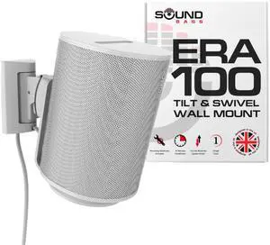 Sound Bass ERA 100 Wall Mount Bracket, Tilt and Swivel, White, Single (1pc), Compatible with Sonos ERA100 & ERA 100 SL, Effortless Installation, Includes Mounting Kit Sound Bass ERA 100 Wall Mount Bracket, Tilt and Swivel, White, Single (1pc), Compatible with Sonos ERA100 & ERA 100 SL, Effortless Installation, Includes Mounting Kit