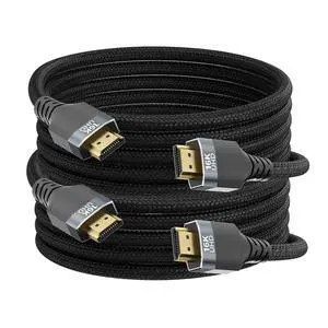 UPPDEFFST 2PACK 16.5FT 96Gbps Ultra High Speed HDMI 2.2 Cables,Gold-Plated Connectors,Supports 16K@60Hz,8K@120Hz,4K@240/480Hz,Dynamic HDR10+,3D,eARC,DTS:X,HDCP 2.1,Compatible with PS5,Xbox,Gaming PC, UPPDEFFST 2PACK 16.5FT 96Gbps Ultra High Speed HDMI 2.2 Cables,Gold-Plated Connectors,Supports 16K@60Hz,8K@120Hz,4K@240/480Hz,Dynamic HDR10+,3D,eARC,DTS:X,HDCP 2.1,Compatible with PS5,Xbox,Gaming PC,