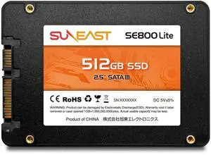 SUNEAST 512GB 2.5 SSD SATA III Internal Solid State Drive- Up to 550MB/s Read, 470MB/s Write with 3D NAND Flash, for Laptop & Desktop PC SUNEAST 512GB 2.5 SSD SATA III Internal Solid State Drive- Up to 550MB/s Read, 470MB/s Write with 3D NAND Flash, for Laptop & Desktop PC