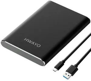HWAYO 160GB Portable External Hard Drive, USB3.1 Gen 1 Type C Ultra Slim 2.5'' HDD Storage Compatible for PC, Desktop, Laptop, Mac, Xbox One (Black) HWAYO 160GB Portable External Hard Drive, USB3.1 Gen 1 Type C Ultra Slim 2.5'' HDD Storage Compatible for PC, Desktop, Laptop, Mac, Xbox One (Black)